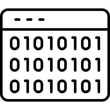 Ana hat biçiminde kod kodlama simgesi