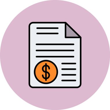 Belgenin Vektör İllüstrasyonu, Basit Simge