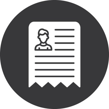 Belge simgesinin vektör illüstrasyonu