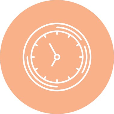 Alarm saat simgesi vektör illüstrasyonu