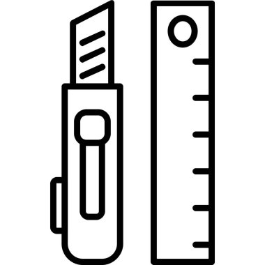 Kalem. Web simgesi basit illüstrasyon
