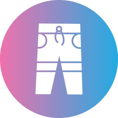 Pantolon. Web simgesi basit illüstrasyon