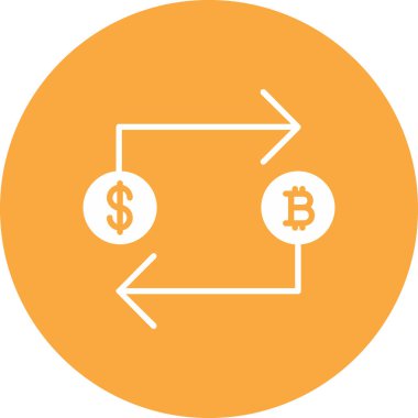 vektör bitcoin simgesi, vektör çizimi