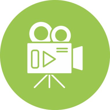 Filmli bir kameranın vektör çizimi