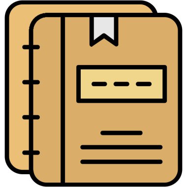 Kitap. Web simgesi basit illüstrasyon