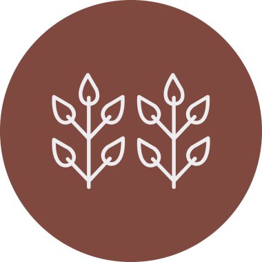 Bir ağaç simgesinin vektör illüstrasyonu