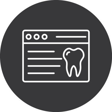 Diş vektörü tasarım illüstrasyonu