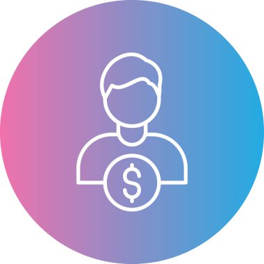 İnsan simgesinin vektör illüstrasyonu