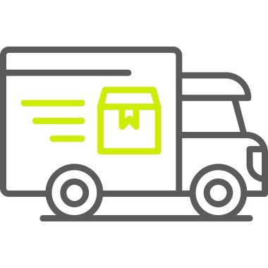 van dağıtım vektör simgesi düzenlenebilir vuruş