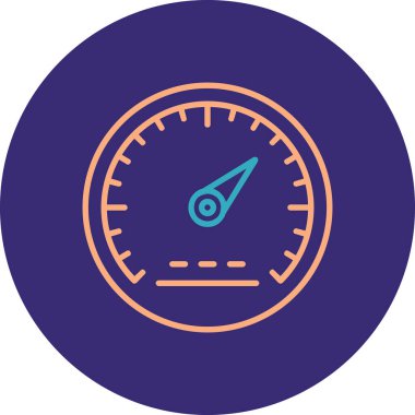 Hız göstergesi simgesinin vektör illüstrasyonu