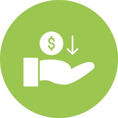 para düz yuvarlak vektör simgesi