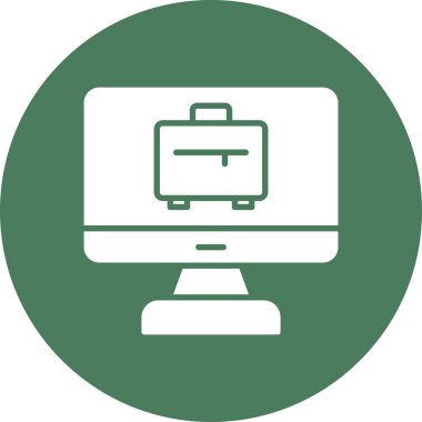 Bilgisayar. Web simgesi vektör illüstrasyonu