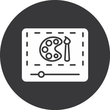 Vektör illüstrasyonu, seo modern simge