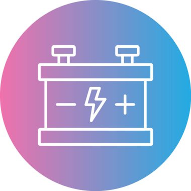 Pil simgesinin vektör illüstrasyonu