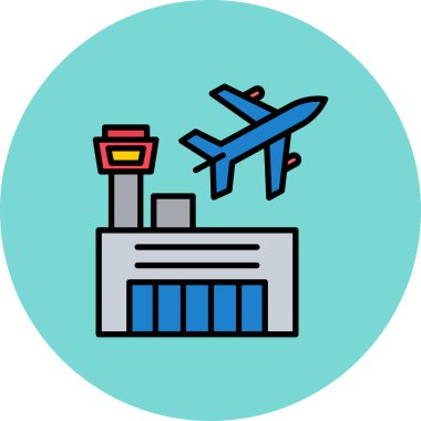 Uçak. Web simgesi vektör illüstrasyonu