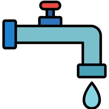 Tesisat musluğu. Web simgesi