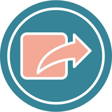 Bir ok simgesinin vektör illüstrasyonu