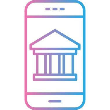 banka simgesi vektör illüstrasyonu