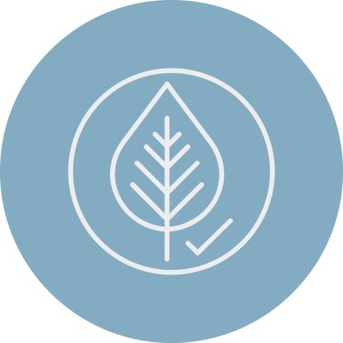 Yaprak. Web simgesi basit illüstrasyon