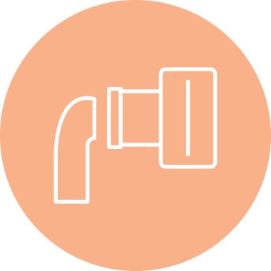 Gaz simgesinin vektör illüstrasyonu