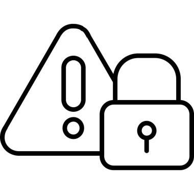 veri güvenlik simgesi. beyaz arkaplanda izole edilmiş web tasarımı için ana hat veri kilidi vektör simgesi