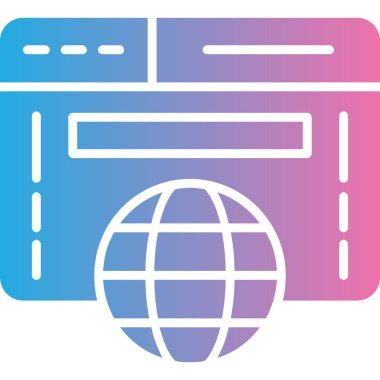 seo modern simgesinin vektör illüstrasyonu