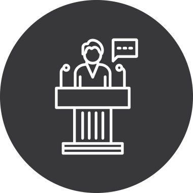 İş insanları simgesinin vektör illüstrasyonu