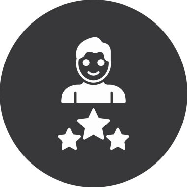 derecelendirme yıldız simgesi, vektör illüstrasyonu