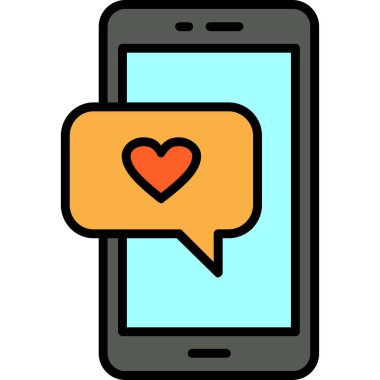 akıllı telefon simgesi, illüstrasyon vektörü