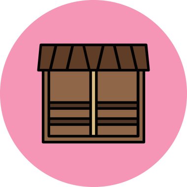 Country ikonu. vektör illüstrasyonu