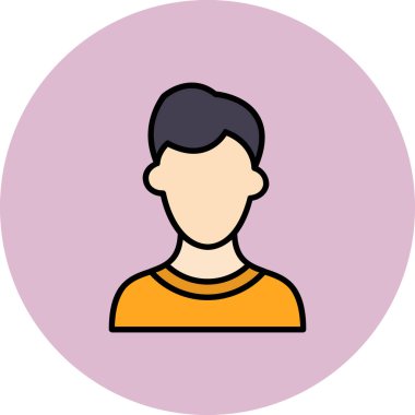 avatar simgesi vektör illüstrasyonu