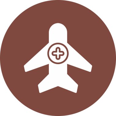 Uçak simgesi, vektör çizimi