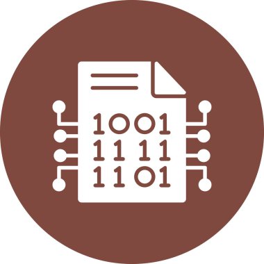 Veri. Web simgesi basit illüstrasyon