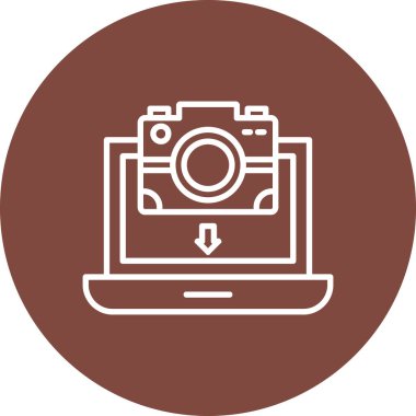 Kamera simgesi. Basit resimleme