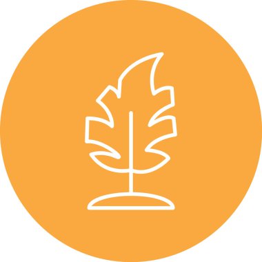 Ağaç simgesinin vektör illüstrasyonu