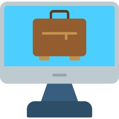 Bilgisayarın Vektör İllüstrasyonu, Basit Simge