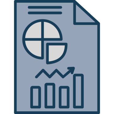 veri analiz vektörü ince çizgi simgesi