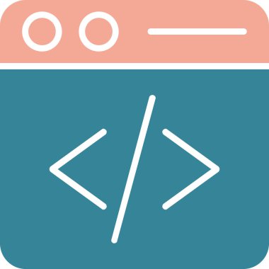 Düz biçimli kodlama simgesi