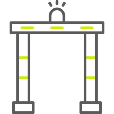 Bariyer Simgesi, vektör illüstrasyonu