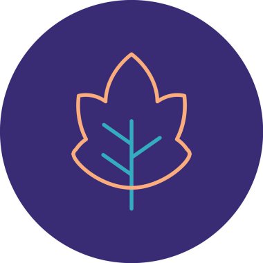 Akçaağaç yaprağı vektör çizimi, simge