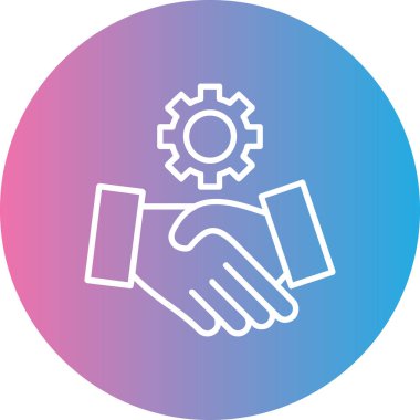 İş ve finans simgesinin vektör illüstrasyonu