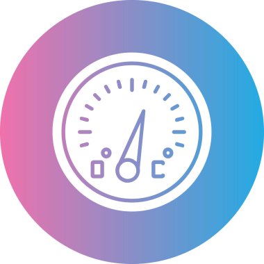 Hız göstergesi simgesinin vektör illüstrasyonu