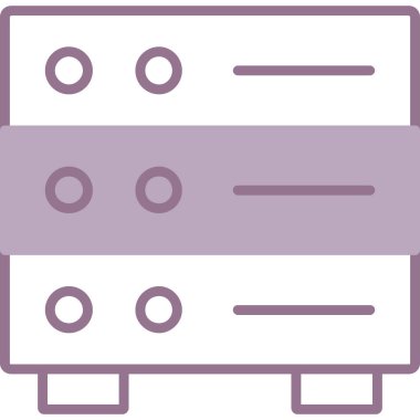 Sunucu Web simgesi basit illüstrasyon