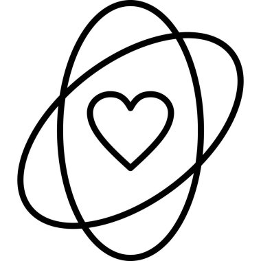 Ok vektör illüstrasyonlu kalp