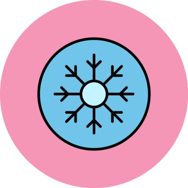 Kar Tanesi simgesi beyaz arkaplanda izole edilmiş basit moda tarzında. Yılın kış sembolü, web tasarımı, logo, uygulama, ui