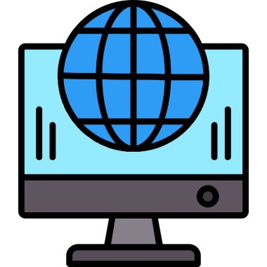 internet izleme vektör simgesi