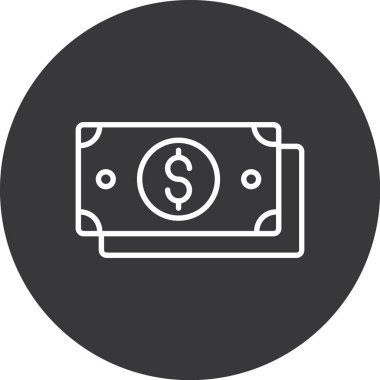 Projeniz için vektör dolar simgesi