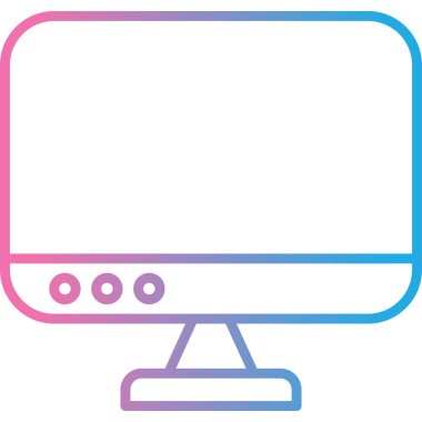 Bilgisayar. Web simgesi basit tasarım