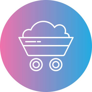 Sepet. Web simgesi basit illüstrasyon