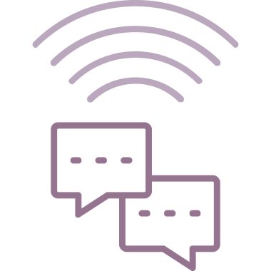 Mesaj var. Web simgesi basit illüstrasyon